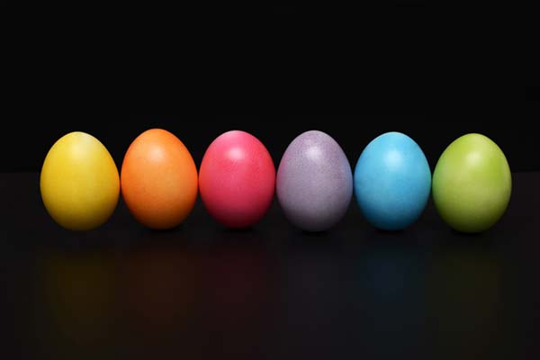 Foto: gekleurde eieren